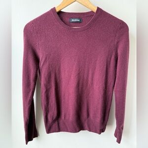 NAADAM Burgundy 100% Cashmere Sweater Classic Old Money Quiet Luxury Cozy‎ XS